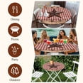 thumbnail image 7 of Country Star Farm Round Tablecloth, Fitted Table Cover with Elastic for 36"-44" Round Tables, Farmhouse Plaid Texas Vintage Fruit Table Cloth Outdoor Indoor Dinning Party Waterproof Tablecloths, 7 of 7