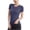 Purple, variant on Staron Women's Summer Stretch Sports Short Sleeve Yoga Top Round Neck Casual Fitted Tee Shirt, Orange L