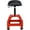 Red, variant on Pneumatic 360 Degree Swivel Stool, Mechanics Rolling Creeper Seat, Heavy Duty Mechanics Stool