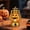 E, variant on Halloween Pumpkin Lantern Night Light, Portable Handheld LED Decor with Warm Glow for Table Window Display