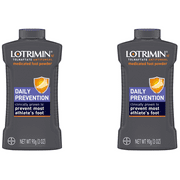 (2 pack) (2 pack) Lotrimin Athlete's Foot Daily Prevention Medicated Foot Powder, 3 oz