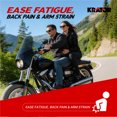 thumbnail image 3 of Krator 11" Motorcycle Fairing with Windshield, Compatible with Harley Dyna Fat Bob FXDF 2008-2017, Gloss Black ABS Headlight Fairing, Windscreen for Wind Protection, Mounting Kit included, Light Smoke, 3 of 9