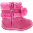 thumbnail image 6 of Kali Footwear Girls Zello Butterfly Glitter Pom Pom Boots, 6 of 7