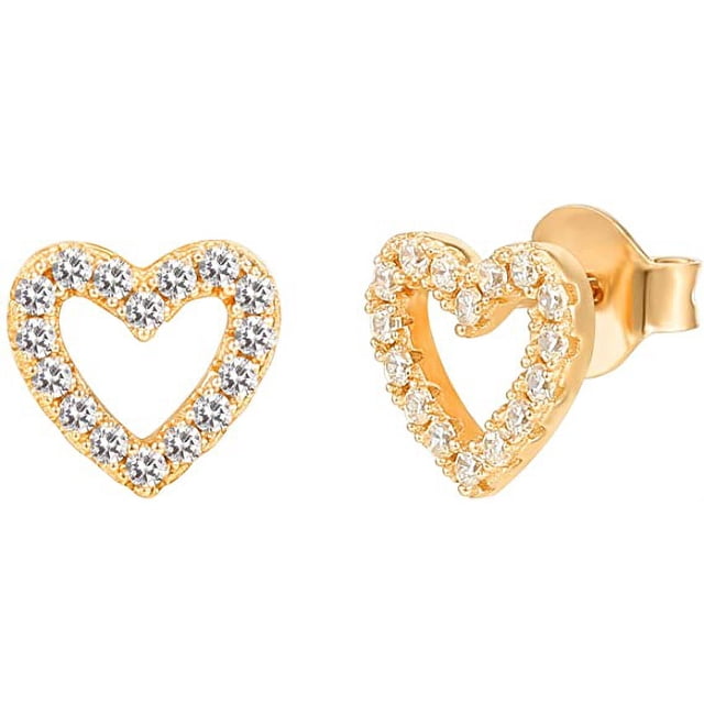 Aretes celestiales con relámpagos, luna y estrellas en plata de ley chapada en oro de 14 k - Aretes delicados para mujer JM