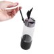 thumbnail image 2 of Taza para beber con botella de agua de cristal con bonito conejo de dibujos animados de 350ml para el hogar y la Oficina (negro), 2 of 8