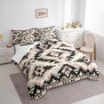 thumbnail image 4 of Manfei Ancient bohemian Aztec 7-Piece Twin Bedding Sets,Boho Tribal Gemetric Bedding Comforter Set,Beige Black Gray Sheet Sets For Men Women,Super Cozy Room Decor Reversible, 4 of 9