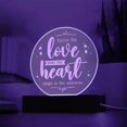 thumbnail image 6 of You're The Love Note My Heart Engraved Acrylic Circle Plaque, 6 of 20
