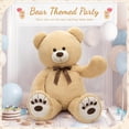 thumbnail image 2 of Oso de peluche gigante Tezituor, color crema, 130 cm, 2 of 6