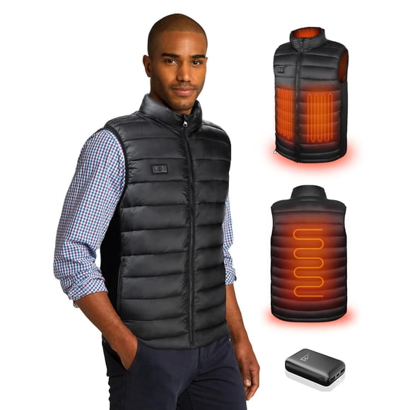 Chaleco térmico recargable Loowoko para hombre con batería