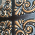 thumbnail image 3 of Drop-In, Glue-Up 2'x2' Faux Tin PVC Ceiling Tile , Antique Copper, Pack of 10, 3 of 5