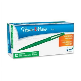 Paper Mate Porous Point Felt Tip Pen, Medium Blue PK12 8410152