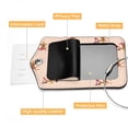 thumbnail image 4 of Square PU Leather 2 Pack Travel Tag - Bag Tag - Suitcase Tag with Privacy Cover and Stainless Steel Ring - Suitable for Travel, Backpack, and Handbag Deer, 4 of 7
