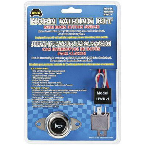 Wolo Horn Wiring Kit with Horn Button Switch HWK1