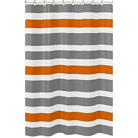 Sweet Jojo Designs Gray Orange And White Kids Bathroom Firic Bath