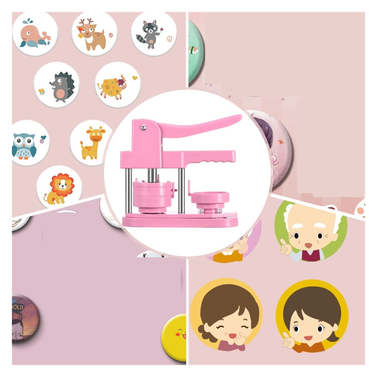 Badge Pin Button Maker Machine 58MM Badges Set Button Making Press Badge Maker Button Maker ,Easy Pressing