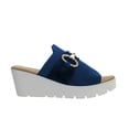 thumbnail image 1 of Bernie Mev Women's Venti Buckle Wedge Sandal, 1 of 1