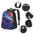 thumbnail image 2 of Balery Starry Sky Turtle Mochila para hombre y mujer - Tela Oxford 600D resistente - Gran capacidad, resistente al agua, ideal para la escuela, viajes y senderismo, 2 of 6