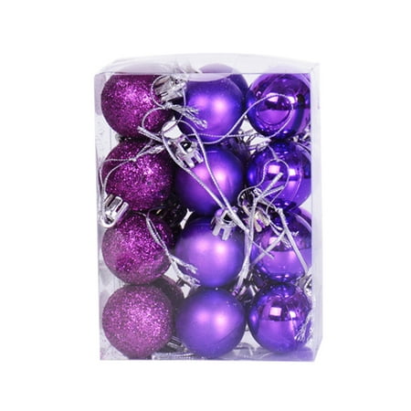 

24pcs Xmas Party Hanging Ball Ornaments Christmas Tree Decorations Home Pendant
