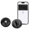 thumbnail image 1 of Level Lock+ Smart Lock Plus Apple Home Keys - Cerrojo inteligente para entrada sin llave - Incluye tarjetas de acceso - Funciona con iOS Android Apple HomeKit (negro mate), 1 of 1