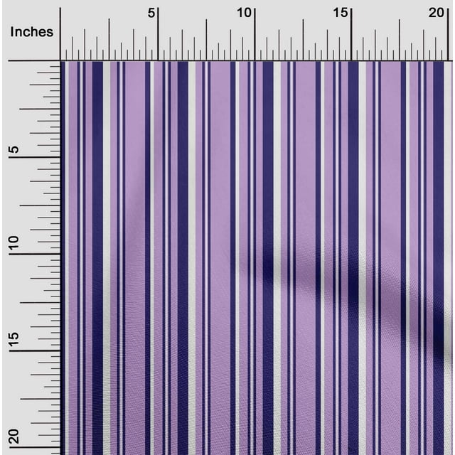 oneOone Polyester Lycra Fabric Multicolor Stripe Printed Craft Fabric BTY 56 Inch Wide