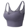 thumbnail image 7 of EHQJNJ Female Women's Sports Bras Longline Women Sports Bras Back Padded Workout Tank Tops Medium Support Crop Sports Bras for Women High Support Black Sports Bra Women Padded, 7 of 7