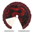 thumbnail image 2 of Pofeuu Red Dragon On Black Print Christmas Tree Skirt Tree Skirt Ornaments Soft Plush Christmas Tree Mat for Decorations Holiday Party Indoor Outdoor-36", 2 of 6