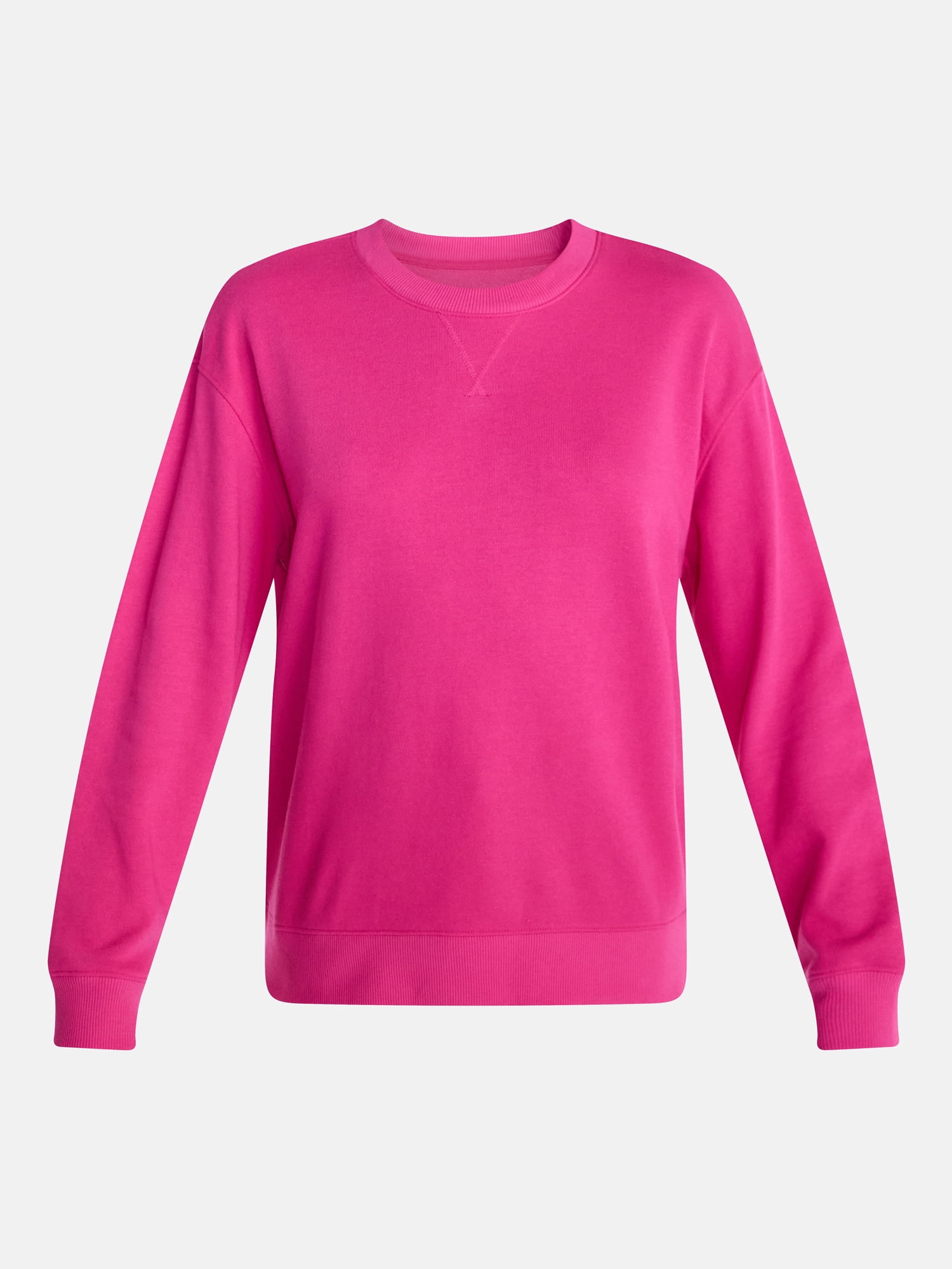Time and Tru Women's and Women's Plus Crewneck Sweatshirt with Long Sleeves, Sizes XS-4X