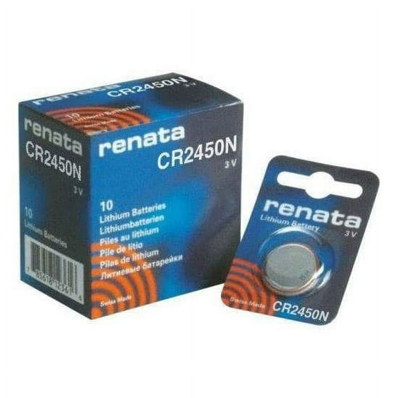 10pk Renata Coin Cell Battery CR2450 Lithium Replaces DL2450, BR2450