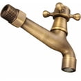 thumbnail image 3 of Vintage Solid Brass Single Handle Faucet, Non-Drip Ceramic Disc Valves For Long Life And Great Feeling In Kitchen Sink Or Laundry Room, 3 of 5