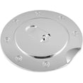 thumbnail image 3 of Chrome Fuel Tank Cap Fits for 07-03 Ford F150, 99-10 Ford F-250 F-350 F-450 F-550 Super Duty, 97-17 Ford Expedition, 00-05 Ford Excursion - Triple Gas Door Cover, 3 of 4