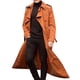 thumbnail image 1 of Gabardina larga para hombre, abrigo de solapa, chaqueta informal, prendas de vestir exteriores lisas, Tops, 1 of 1