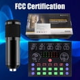 thumbnail image 7 of Podcast Equipment Bundle For 2, Audio Interface with Voice Changer Studio Microphone, Perfect for Live Streaming, Singing, 7 of 7