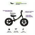 thumbnail image 6 of TheCroco 12 inch Balance Bike Lightweight, Adjustable Seat, No-Pedal training bike, Ages 2 to 5 Years, includes Bell, Black, 6 of 6