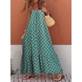 thumbnail image 3 of Springcmy Women's Maxi Boho Dress Summer Floral Sleeveless Flowy Midi Long Dress Bohemian Sundress Beachwear, 3 of 7
