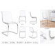 thumbnail image 4 of Silla Vitra Transparente de Polipropileno Minimalista para Comedor y Oficina, 4 of 5