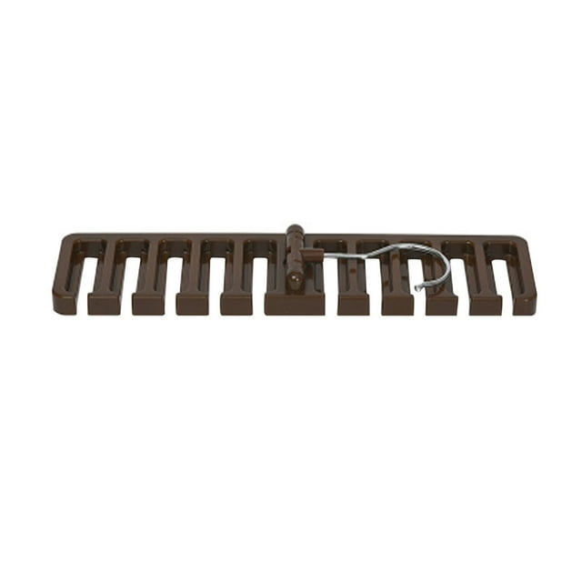 10 Slot Belt and Scarf Hanger Rack with 360-Degree Rotation for Closet Organization
