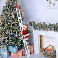thumbnail image 3 of 2024 Muñeco de Papá Noel trepando escalera con música Adornos para árbol de Navidad Decoraciones para el hogar 2025 Navidad Año Nuevo Regalo para niños, 3 of 5