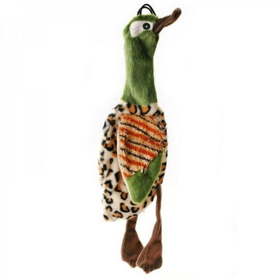 Squeak Plush Dog Toys Bird Stuffing Free Puppy Multi Color 30*9cm Interactive Play Toys For Dogs