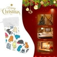 thumbnail image 5 of SKYSONIC Christmas Stocking Personalized Cat Large Candy Stocking Hanging Gift Xmas Stockings Decoration 2 PCS for Family Holiday Party Ornaments Decor Fireplace, 5 of 7