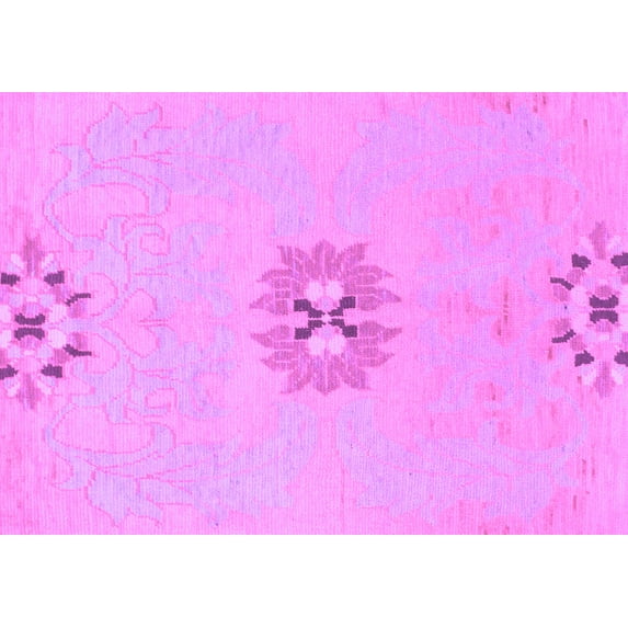 Ahgly Company Indoor Rectangle Abstract Purple Modern Area Rugs, 2' x 3'