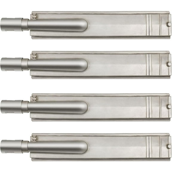 Set of Four Heavy Duty Cast Stainless Steel Burners for Premium Gas Grills from Bull Bbq, Cal Flame, Bullet, Blaze and Other Manufacturers