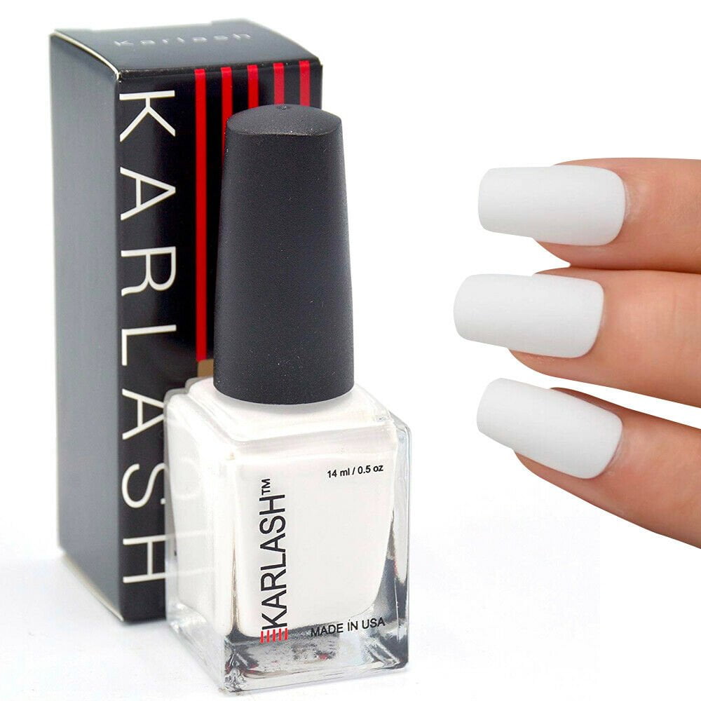 Karlash Super White Nail Polish  ounce Long-lasting and Smooth  Application 