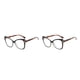 thumbnail image 3 of Jumpingount Gafas de ojo de gato TR90 con estampado de leopardo para mujer, gafas de gran tamaño, gafas antiluz azul para óptica Type1 NO1, 3 of 6