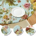 thumbnail image 4 of Round Fitted Tablecloth with Elastic Edges Fits 36"-44" Round Tables Pioneer Colorful Floral Waterproof Table Cover Washable Indoor and Outdoor for Party Kitchen Dinner Banquet Patio Picnic, 4 of 7