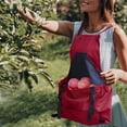 thumbnail image 3 of Delantal de jardinería con bolsillo impermeable, organizador de jardín de lona para recoger, delantal de jardinería con bolsillos para cosechar regalos de jardinería para hombres y mujeres, 3 of 5