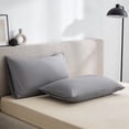 thumbnail image 6 of Btomtd Chilling Body Pillowcase for Hot Sleepers, Pillow Cases Queen Size Set of 2, Breathable Velvet Soft Full-Length Pillowcases (30 x 20 inch, Gray), 6 of 6