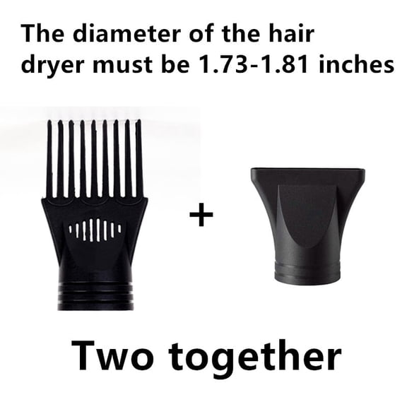 Hair dryer accessories: The nozzle can only be paired with a hair dryer with a diameter of 1.73-1.81 inches for hair styling and combing