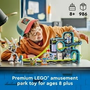 LEGO City Robot World Roller-Coaster Park Set, Building Toy with 8 Minifigures, Creative Gift for Kids, 60421