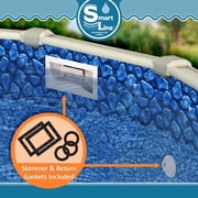 SmartLine 21' Round Boulder Swirl Overlap Above Ground Swimming Pool Liner, 54 Height, 25 Gauge