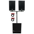 thumbnail image 1 of Rockville DJ Package w/ (2) 15" DX15 Speakers+Dual Mount+15" Powered Subwoofer, 1 of 36
